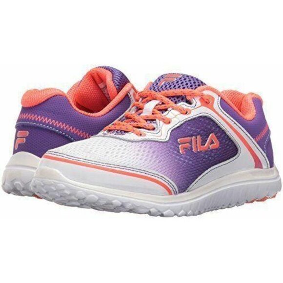 Fila Girls Aurora Skate Shoe Purple Coral Tennis Size 5 - Picture 1 of 6